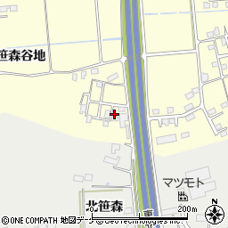 岩手県奥州市水沢笹森谷地56-14周辺の地図