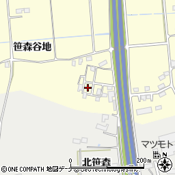 岩手県奥州市水沢笹森谷地56周辺の地図