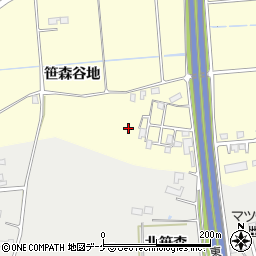 岩手県奥州市水沢笹森谷地45周辺の地図