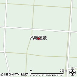 岩手県奥州市胆沢若柳八幡屋敷周辺の地図