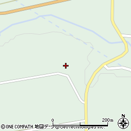 萱刈窪周辺の地図
