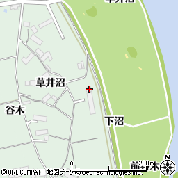 岩手県奥州市水沢羽田町草井沼83周辺の地図