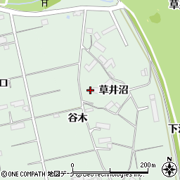 岩手県奥州市水沢羽田町草井沼108周辺の地図