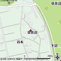 岩手県奥州市水沢羽田町草井沼107周辺の地図