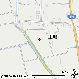 秋田県湯沢市三梨町（上堀）周辺の地図