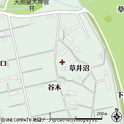 岩手県奥州市水沢羽田町草井沼104周辺の地図