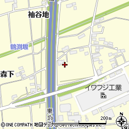 岩手県奥州市水沢森下8周辺の地図