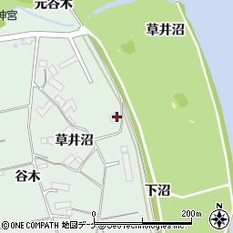 岩手県奥州市水沢羽田町草井沼84周辺の地図