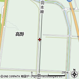 秋田県湯沢市下関島田周辺の地図
