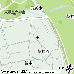 岩手県奥州市水沢羽田町草井沼97周辺の地図