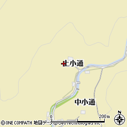 岩手県大船渡市日頃市町上小通104-1周辺の地図