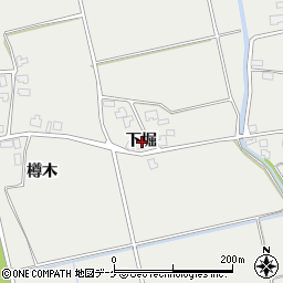秋田県湯沢市三梨町下堀周辺の地図