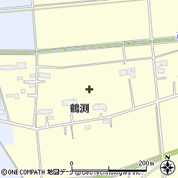 岩手県奥州市水沢鶴渕周辺の地図