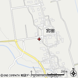 秋田県湯沢市三梨町宮田屋布前周辺の地図
