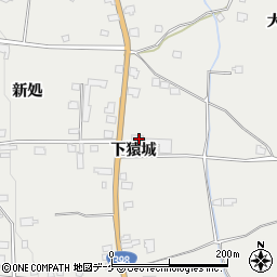 秋田県湯沢市三梨町下猿城36周辺の地図