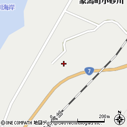 秋田県にかほ市象潟町小砂川アマクラ周辺の地図
