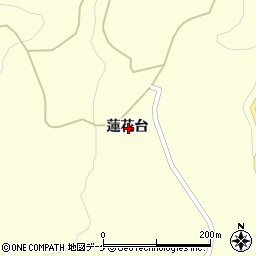 秋田県湯沢市松岡蓮花台周辺の地図