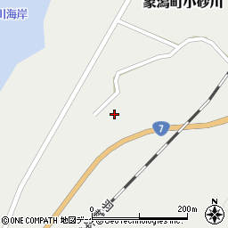 秋田県にかほ市象潟町小砂川（アマクラ）周辺の地図
