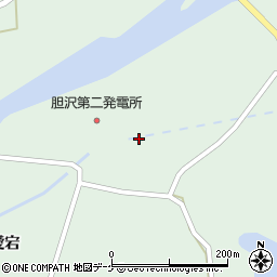 岩手県奥州市胆沢若柳門ヶ城周辺の地図