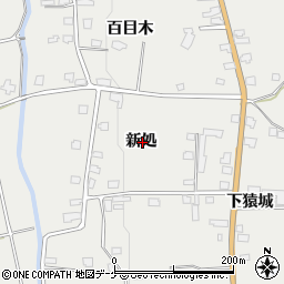 秋田県湯沢市三梨町新処周辺の地図