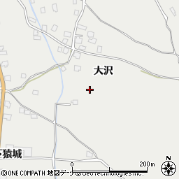 秋田県湯沢市三梨町大沢周辺の地図