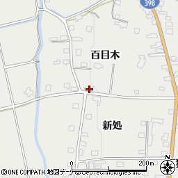 秋田県湯沢市三梨町百目木70周辺の地図