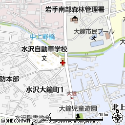 水沢自動車学校周辺の地図