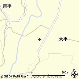 秋田県由利本荘市鳥海町下笹子大平36周辺の地図
