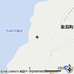 秋田県にかほ市象潟町小砂川中磯周辺の地図
