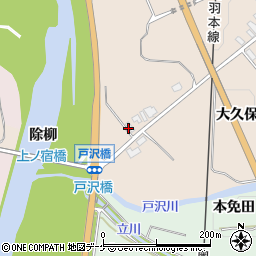 秋田県湯沢市関口除柳周辺の地図