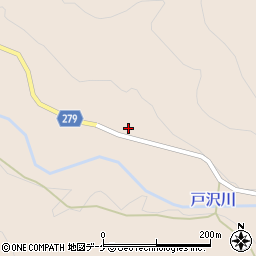 秋田県湯沢市関口戸沢周辺の地図