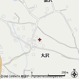 秋田県湯沢市三梨町蟹沢145周辺の地図
