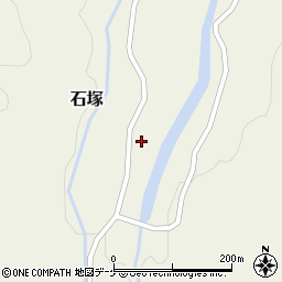 秋田県湯沢市石塚横道周辺の地図