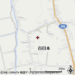 秋田県湯沢市三梨町百目木23周辺の地図