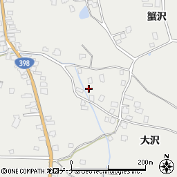 秋田県湯沢市三梨町蟹沢159周辺の地図