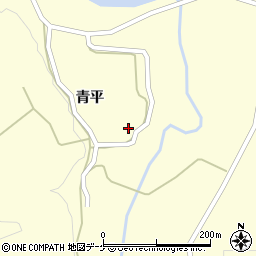 秋田県由利本荘市鳥海町下笹子泉ケ沢周辺の地図