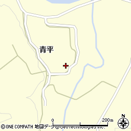 秋田県由利本荘市鳥海町下笹子（泉ケ沢）周辺の地図