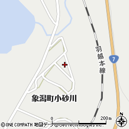 秋田県にかほ市象潟町小砂川清水場周辺の地図