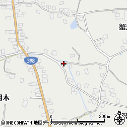 秋田県湯沢市三梨町蟹沢106周辺の地図