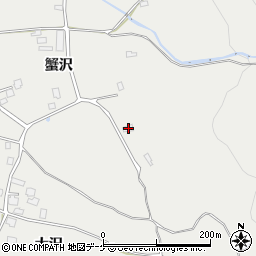 秋田県湯沢市三梨町蟹沢161周辺の地図