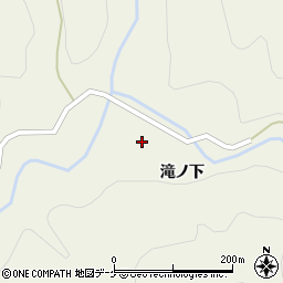 秋田県横手市増田町狙半内滝ノ下75周辺の地図