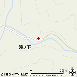 秋田県横手市増田町狙半内滝ノ下107周辺の地図