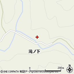 秋田県横手市増田町狙半内滝ノ下91-1周辺の地図