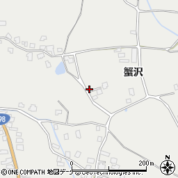 秋田県湯沢市三梨町蟹沢41周辺の地図