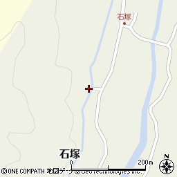 秋田県湯沢市石塚古屋敷周辺の地図