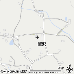 秋田県湯沢市三梨町蟹沢55周辺の地図