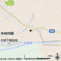 秋田県湯沢市関口小田川原186周辺の地図