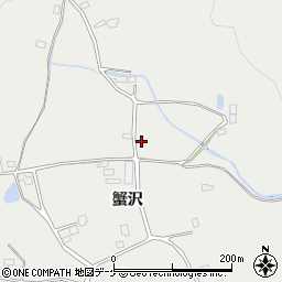 秋田県湯沢市三梨町蟹沢91周辺の地図