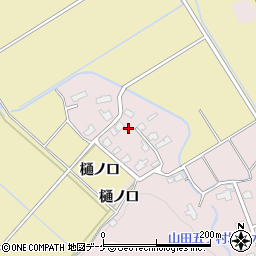 秋田県湯沢市山田樋ノ口周辺の地図