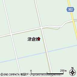 岩手県奥州市胆沢若柳（津倉田）周辺の地図